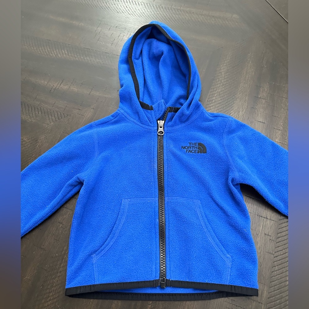 North face blue fleece 12 mth